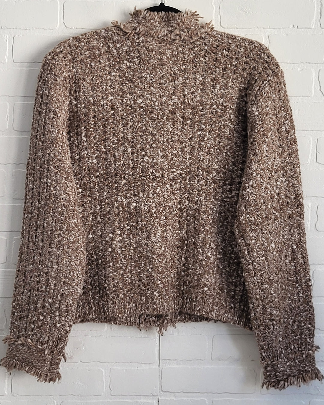 Frayed Cocao Cardigan
