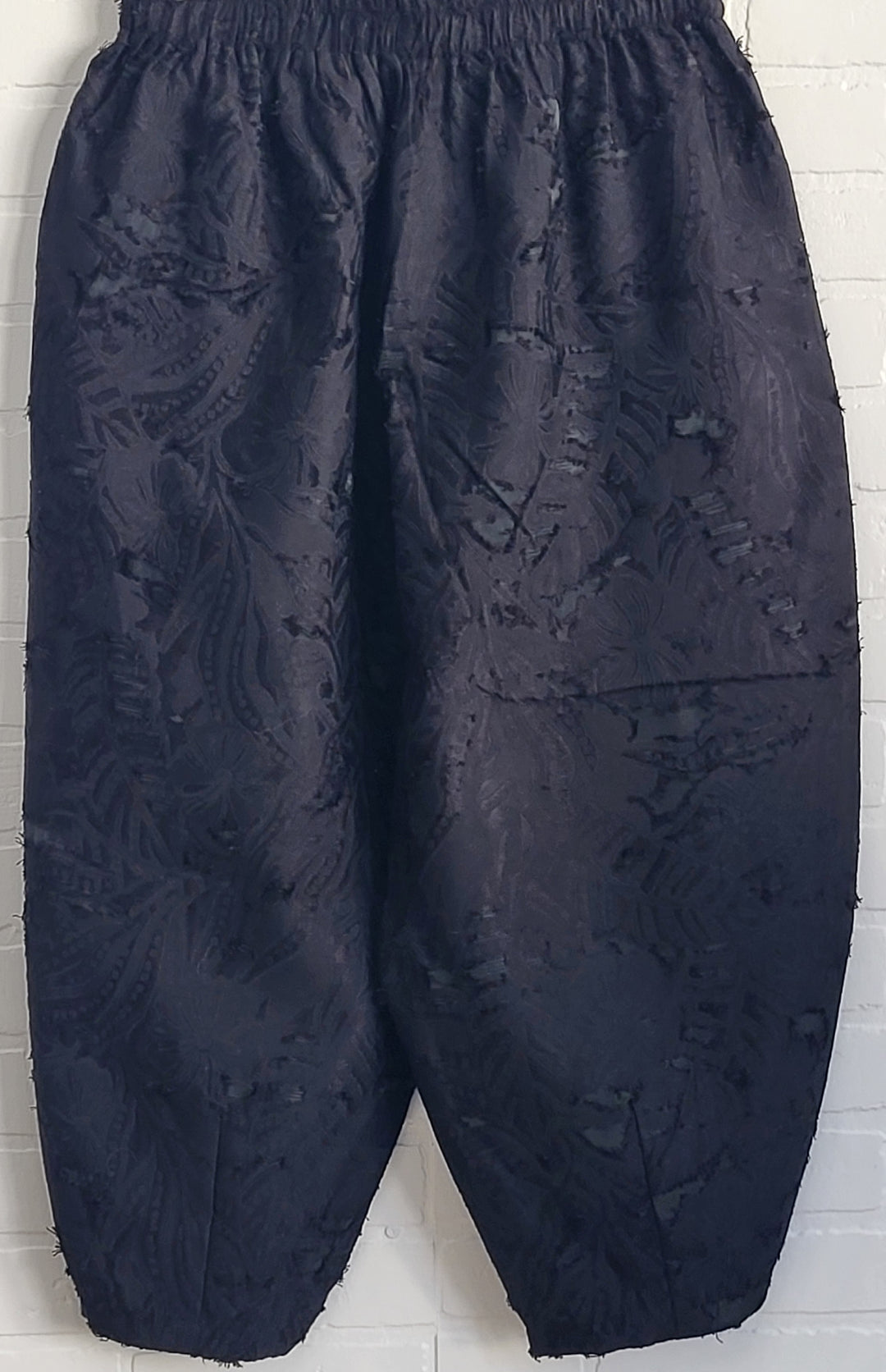 Embossed Mitica Barrel Dress Pants