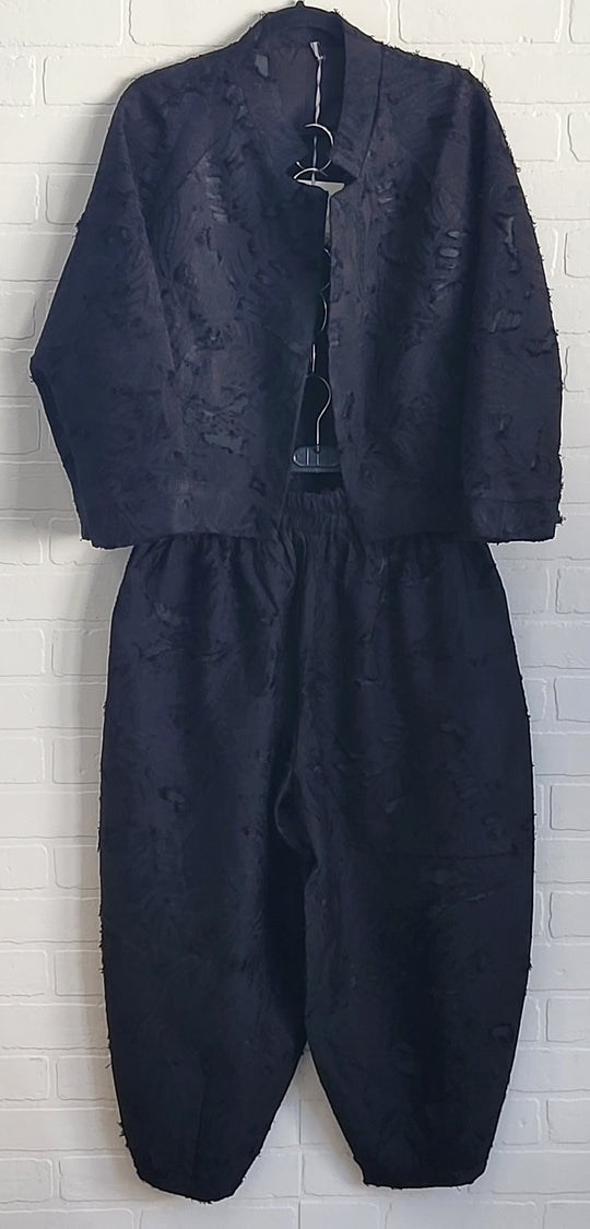 Mitica Embossed Pants & Jacket Set