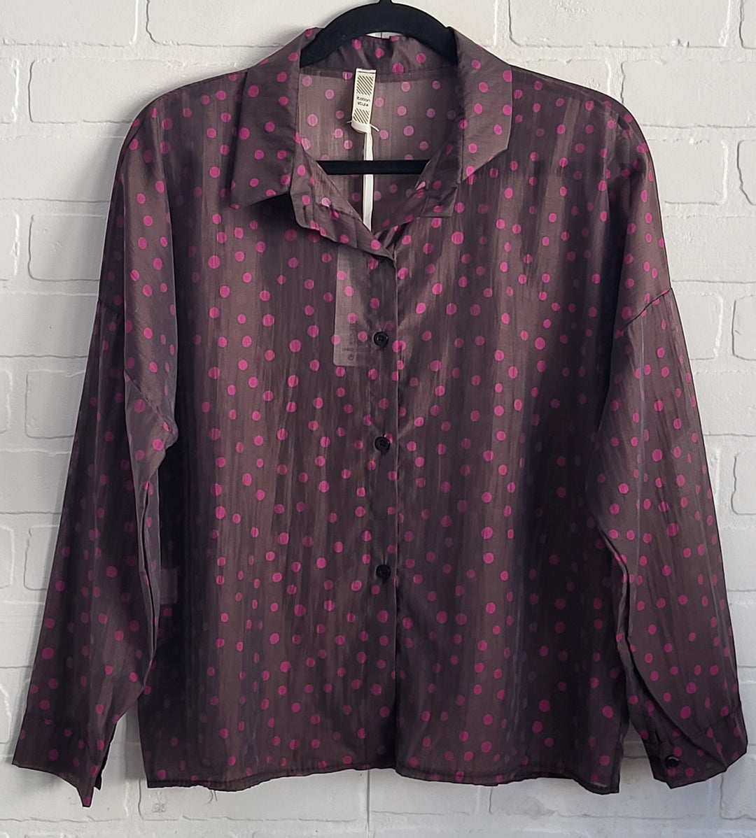 Polka Dot  Button up Blouse