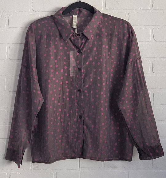 Polka Dot  Button up Blouse