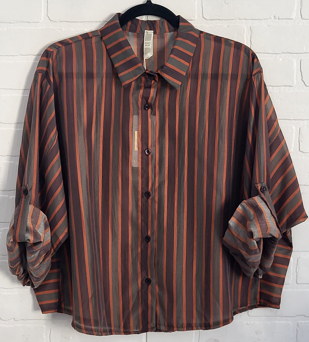 Retro Stripped Blouse