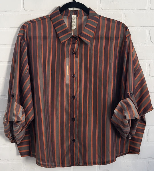 Retro Stripped Blouse