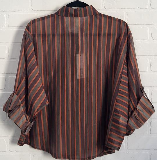 Retro Stripped Blouse