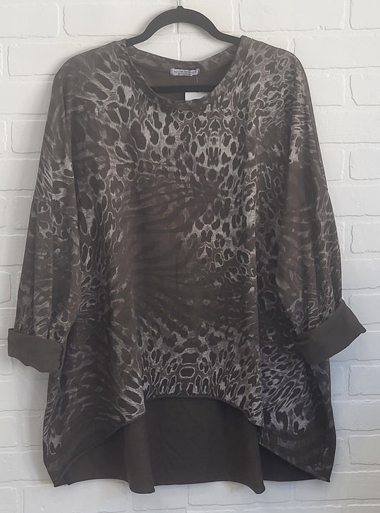 High Low oversized Top