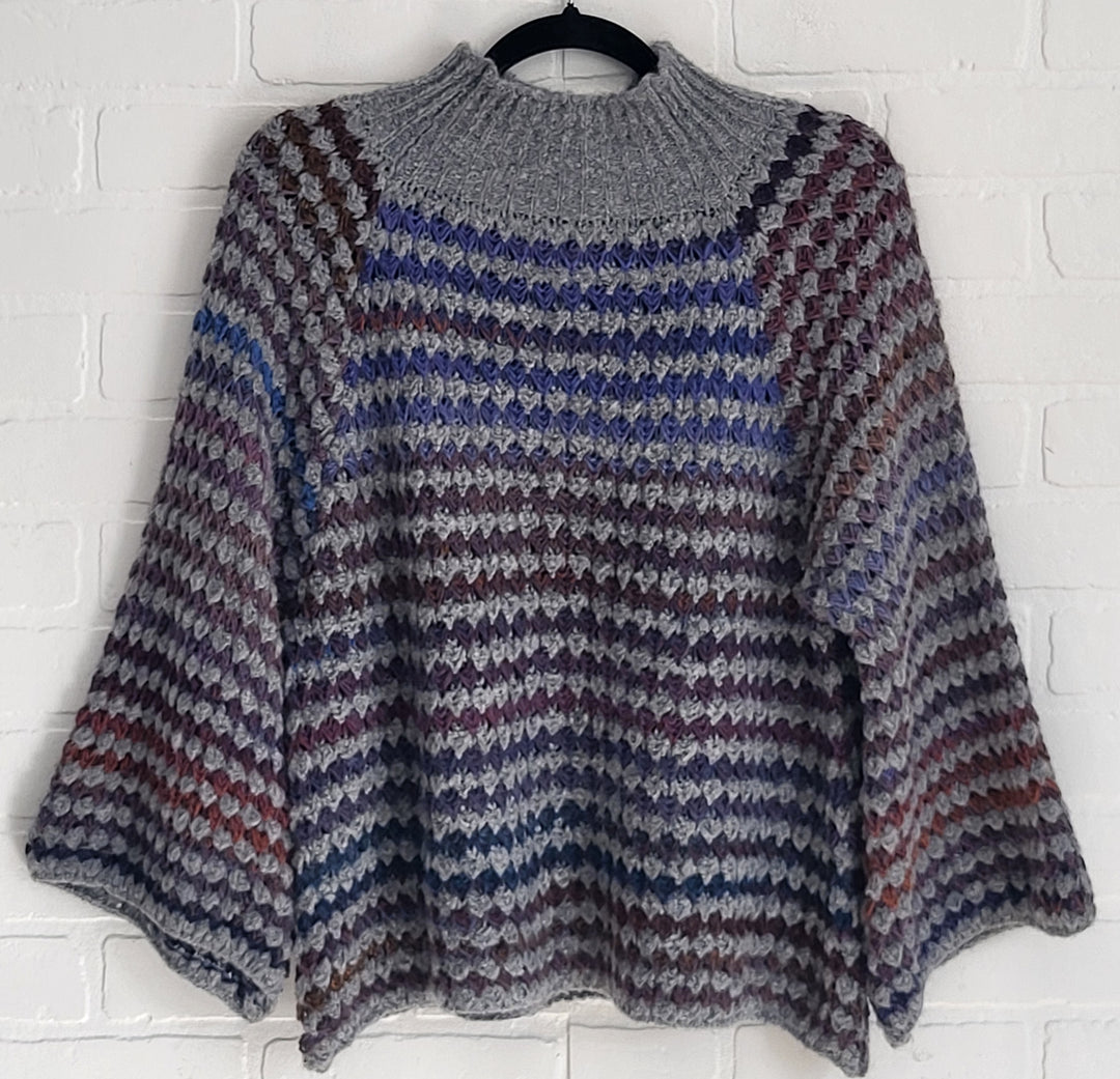 Aurora Artisan Mosaic Mock Neck Knit