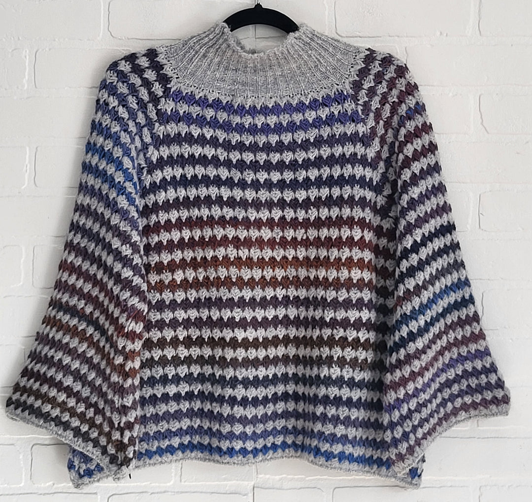Aurora Artisan Mosaic Mock Neck Knit