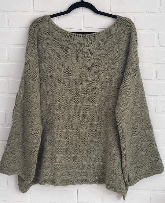 Angelina High-Low Texture Knit
