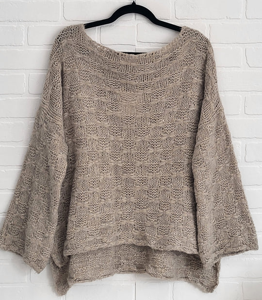 Angelina High-Low Texture Knit