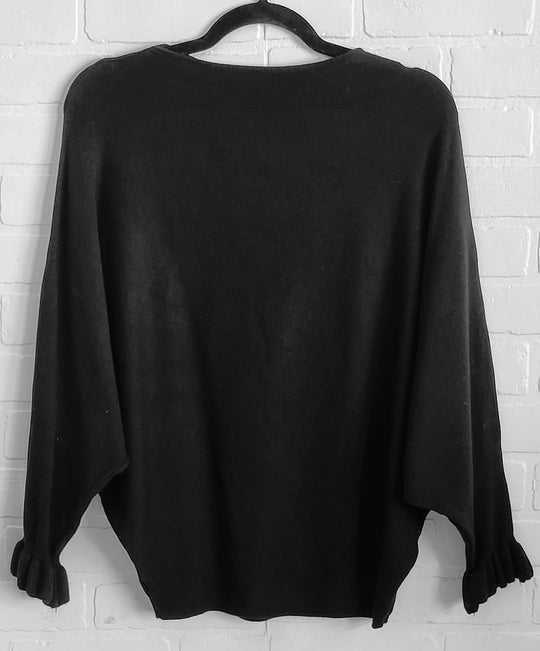 Khloe Ruffle Sleeve Knit Top (New Colours in)