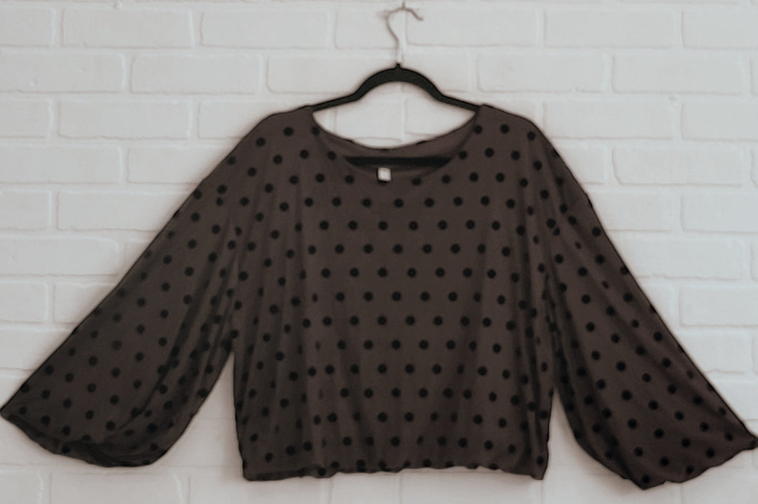 Lux-Luna Polka Dot Blouse