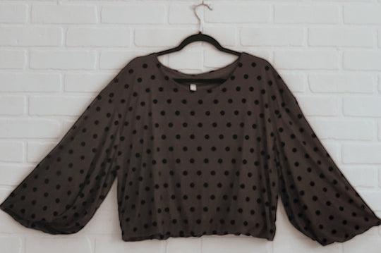 Lux-Luna Polka Dot Blouse