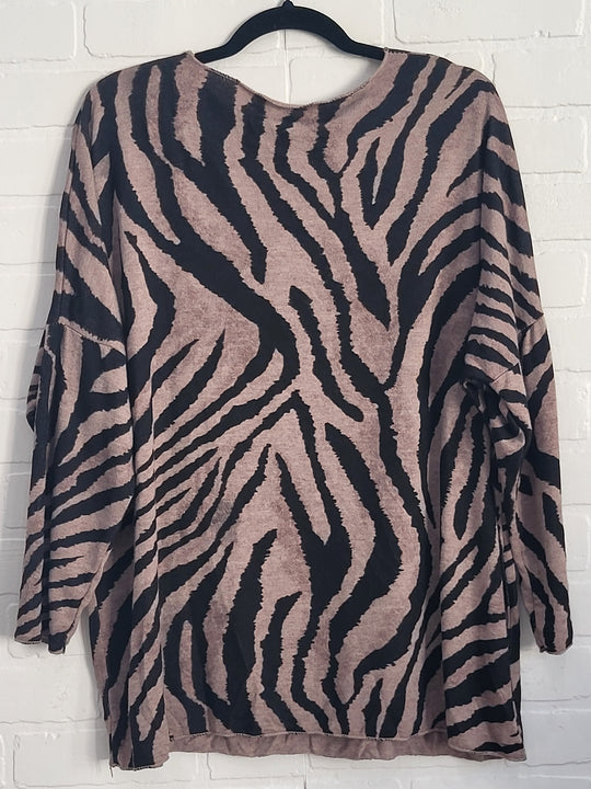 Ava-Zebra Pullover