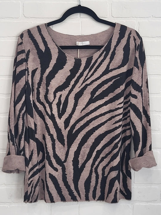 Ava-Zebra Pullover
