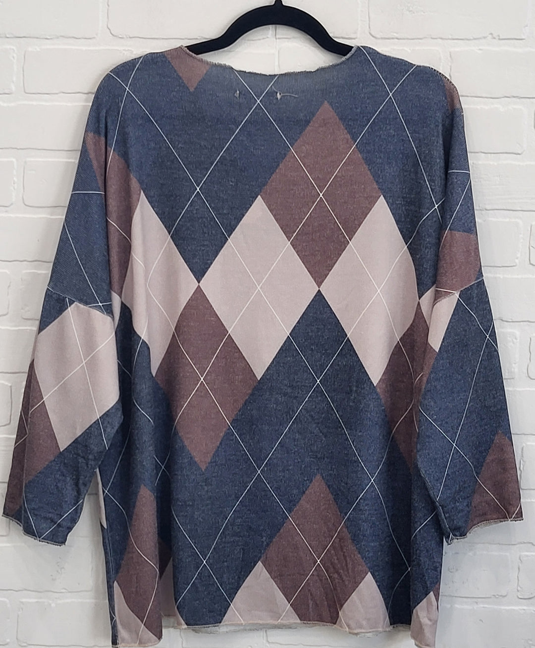 Autumn Argyle V-Neck Pullover