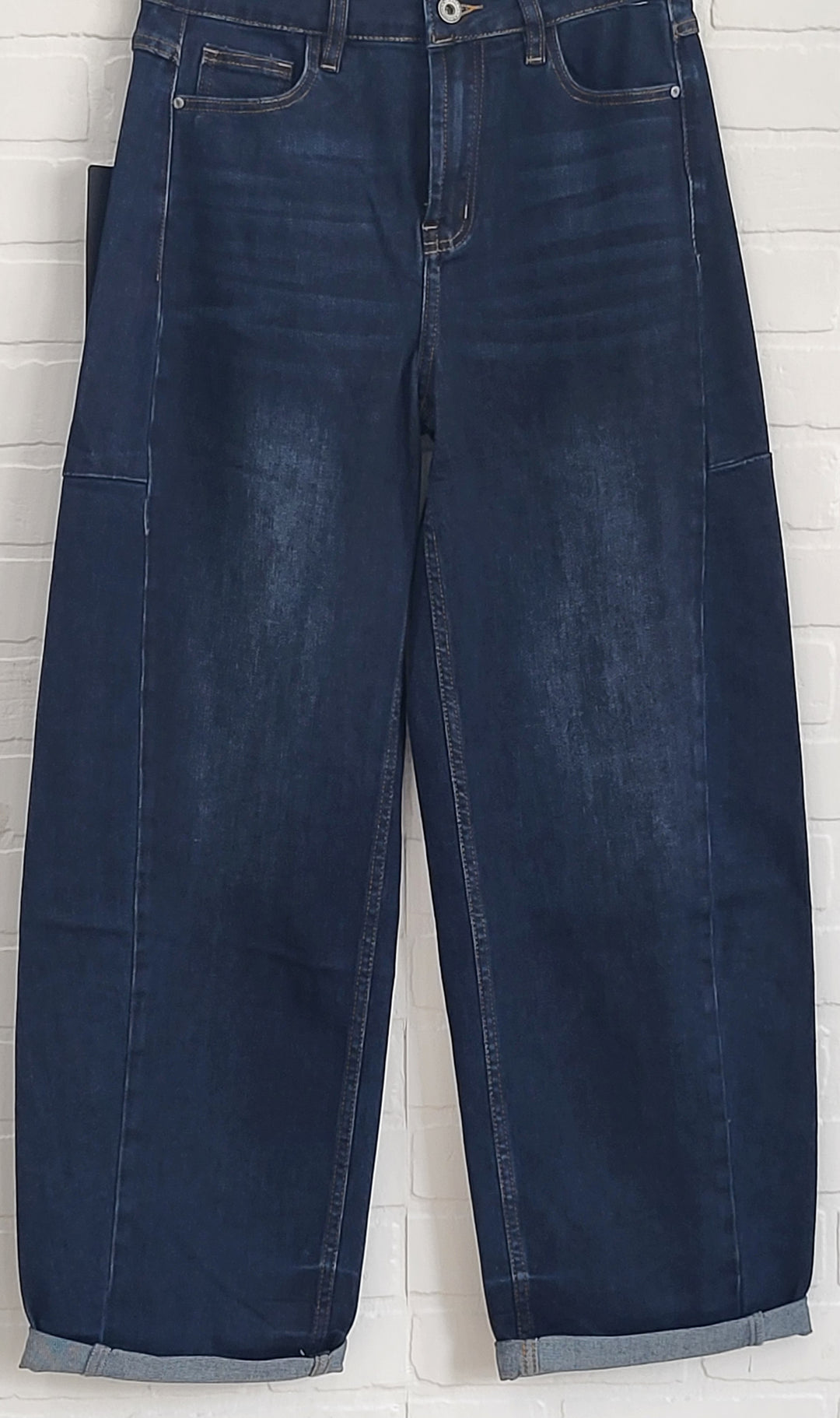 3D Relaxed Barrel Dark Denim