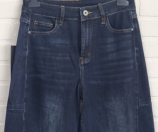 3D Relaxed Barrel Dark Denim