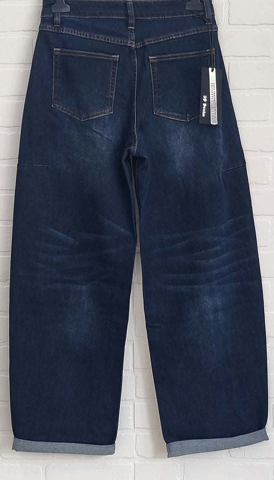 3D Relaxed Barrel Dark Denim