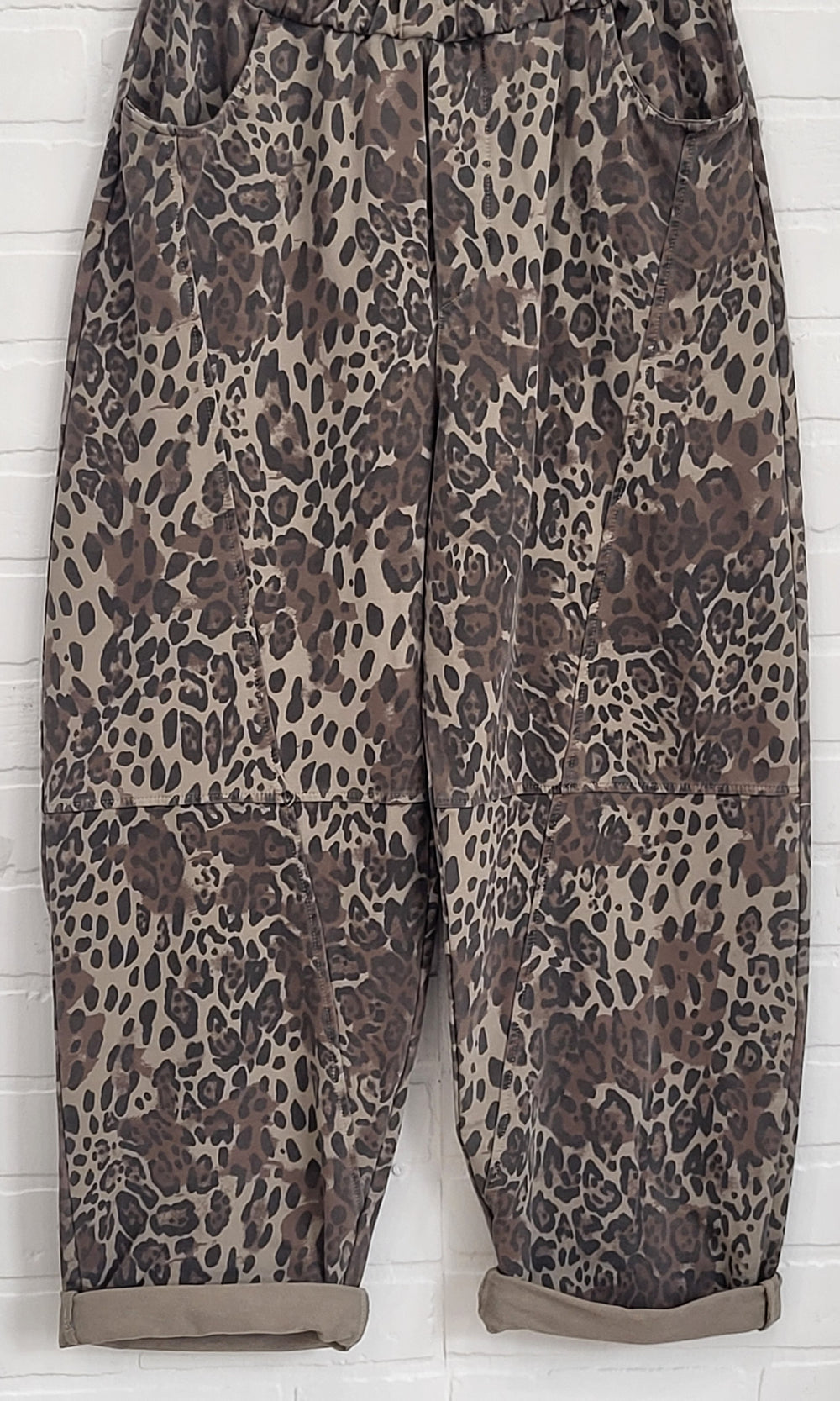 Leopard Print Baggy Pants