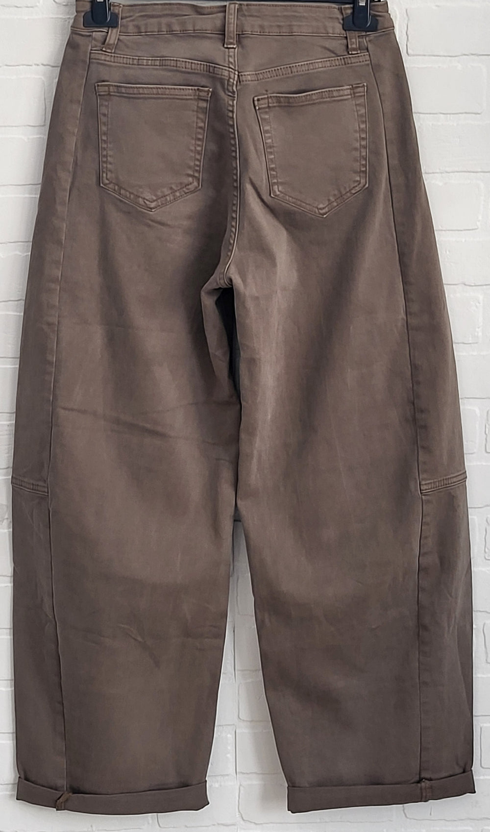 3D Denim Barrel Pants