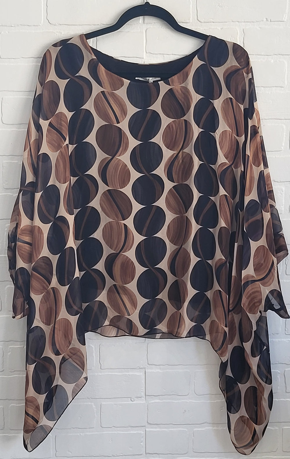 Abstract Silk Top
