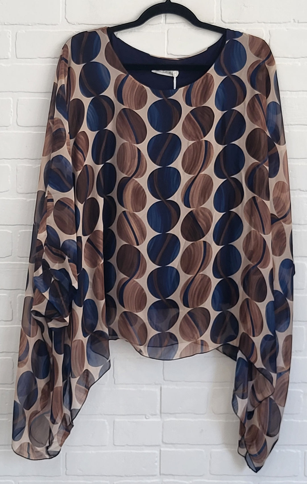 Abstract Silk Top