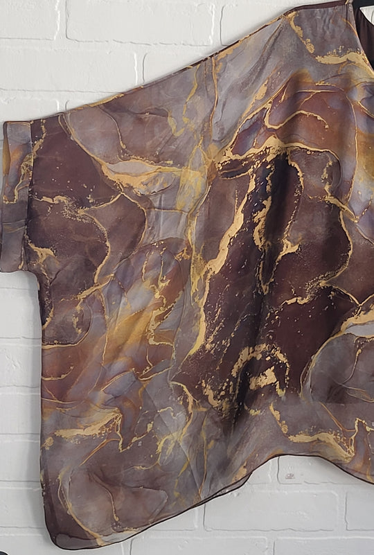 Marble Silk Top