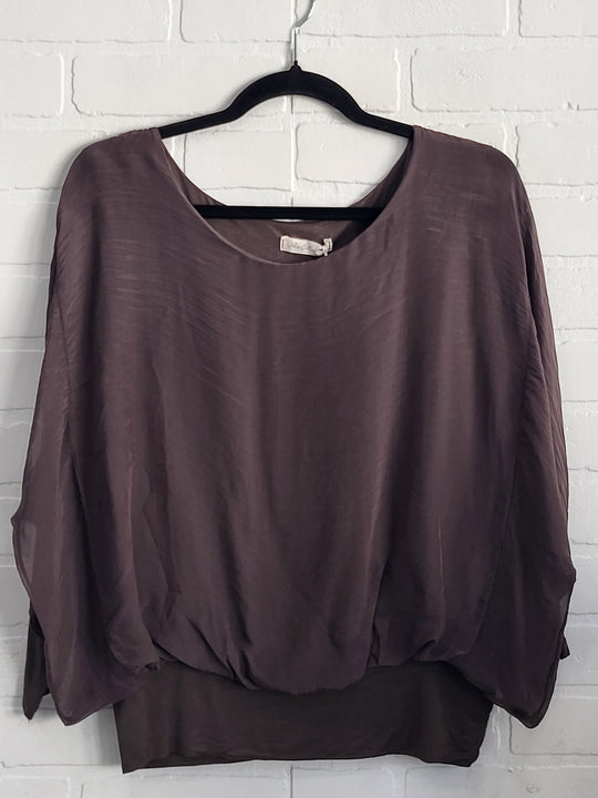 Silk Blend Lined Blouse