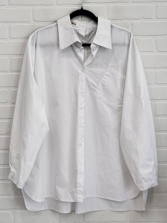 Oversize Crisp White Shirt