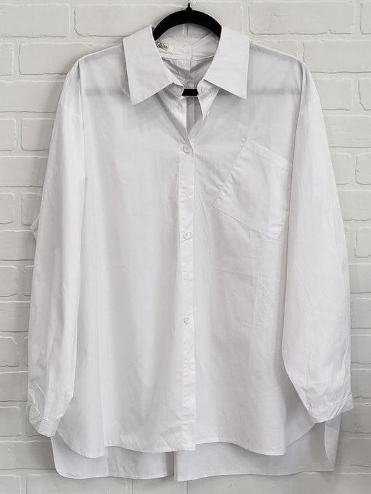 Oversize Crisp White Shirt