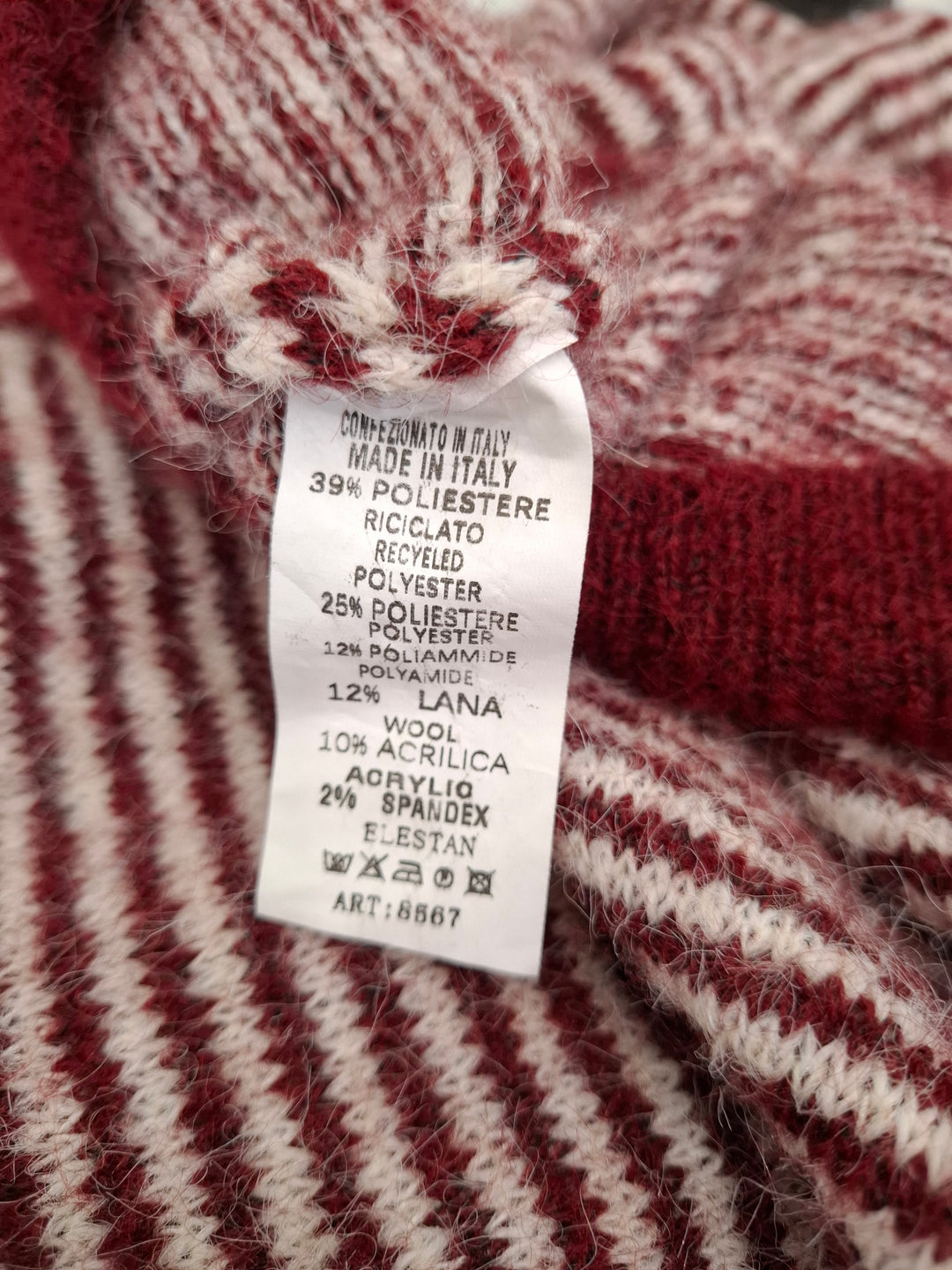 Senza Stripped Button-Up Sweater