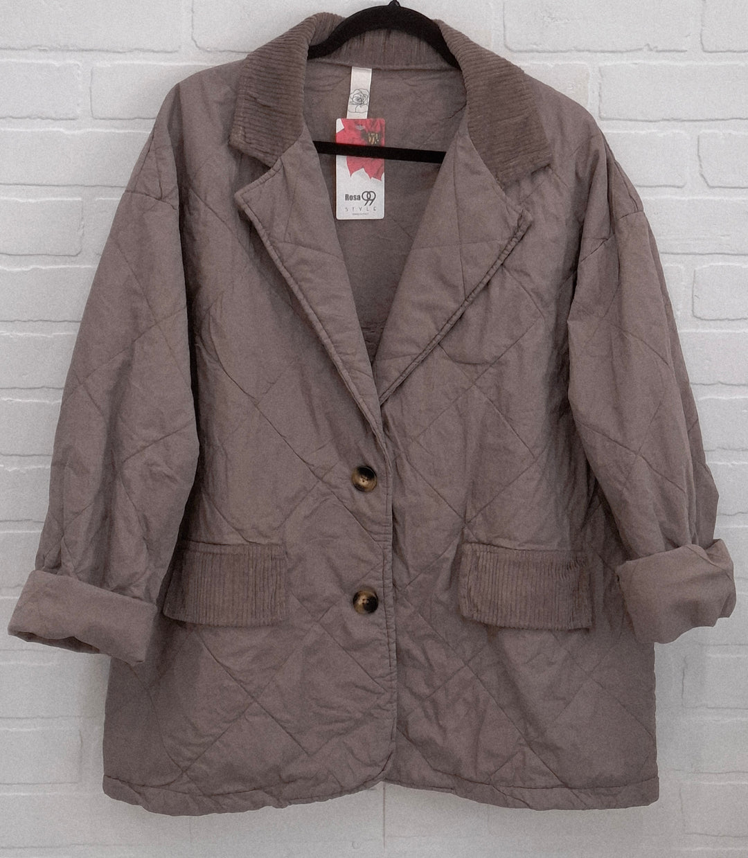 Rosa Oversized Quilted Blazer