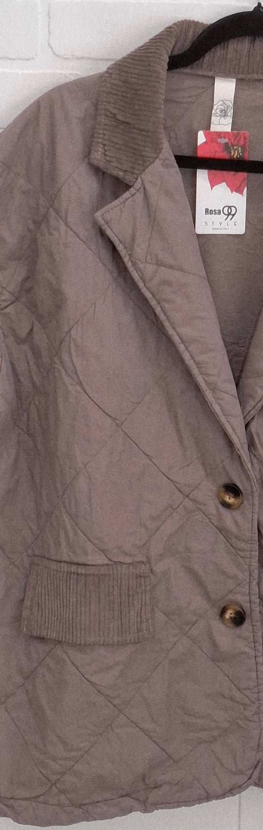 Rosa Oversized Quilted Blazer