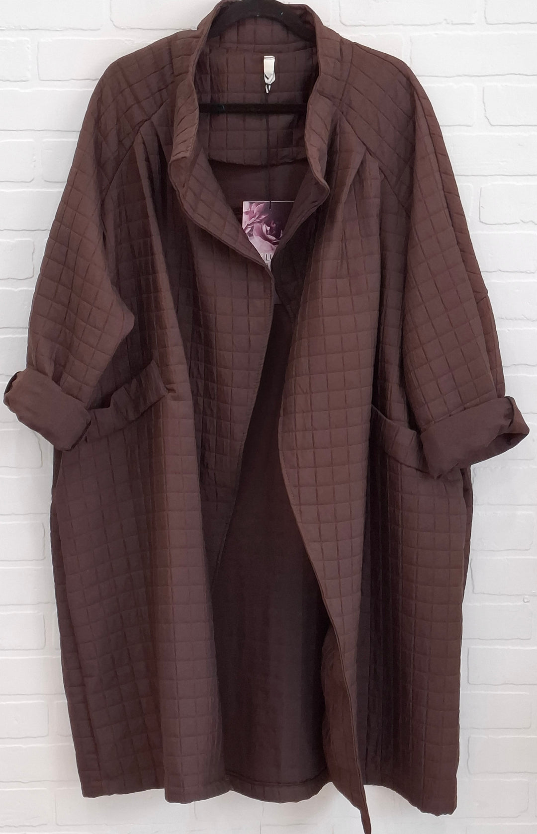 Lux Luna Trendy Quilted Long Coat