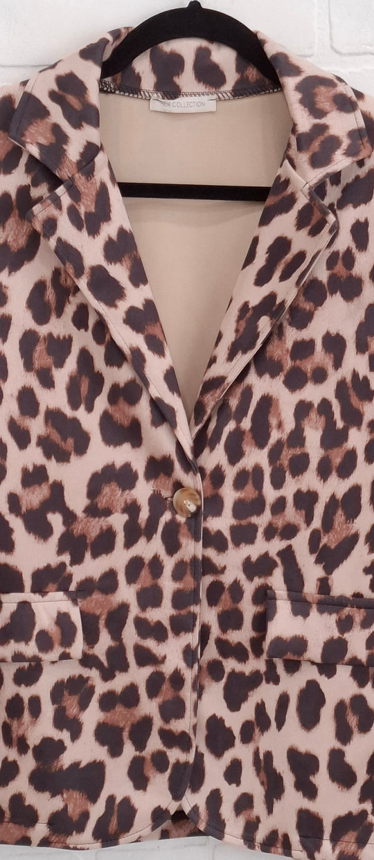 Animal Print Blazer