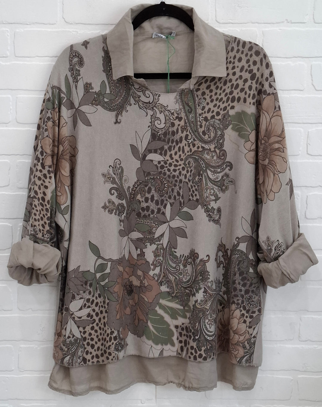 Floral & Paisley Layered Top