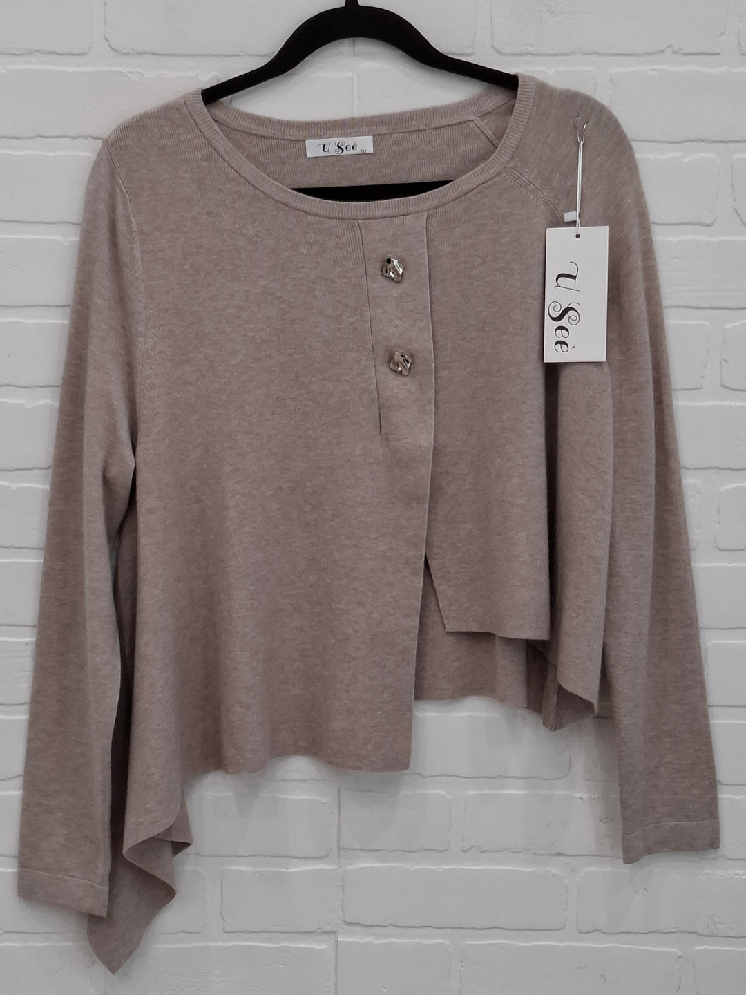 Assymetrical Sweater Dress Set