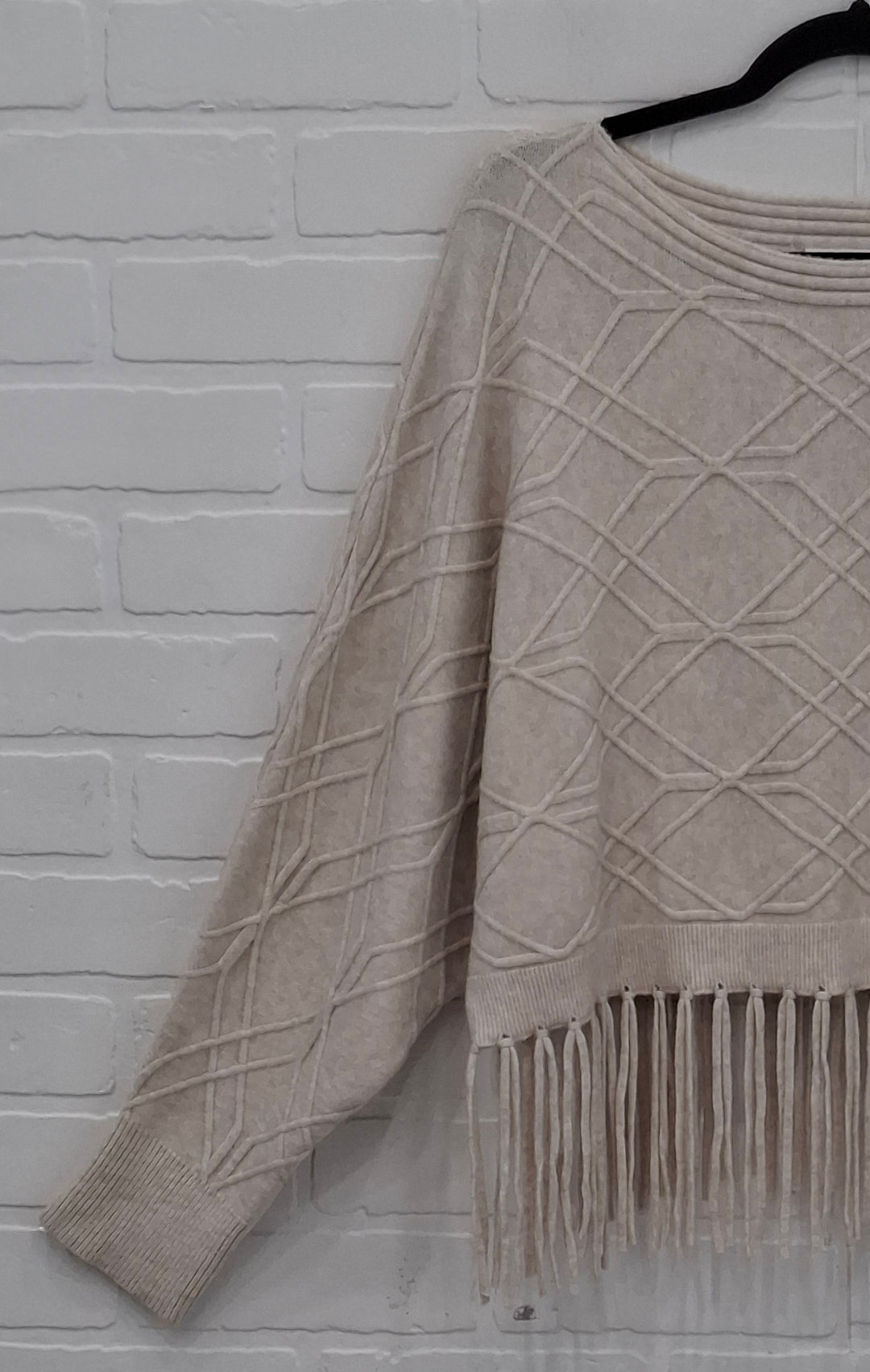 Fringe Sweater & Tulle Dress Set