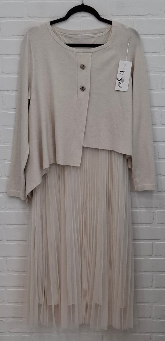 Assymetrical Sweater Dress Set