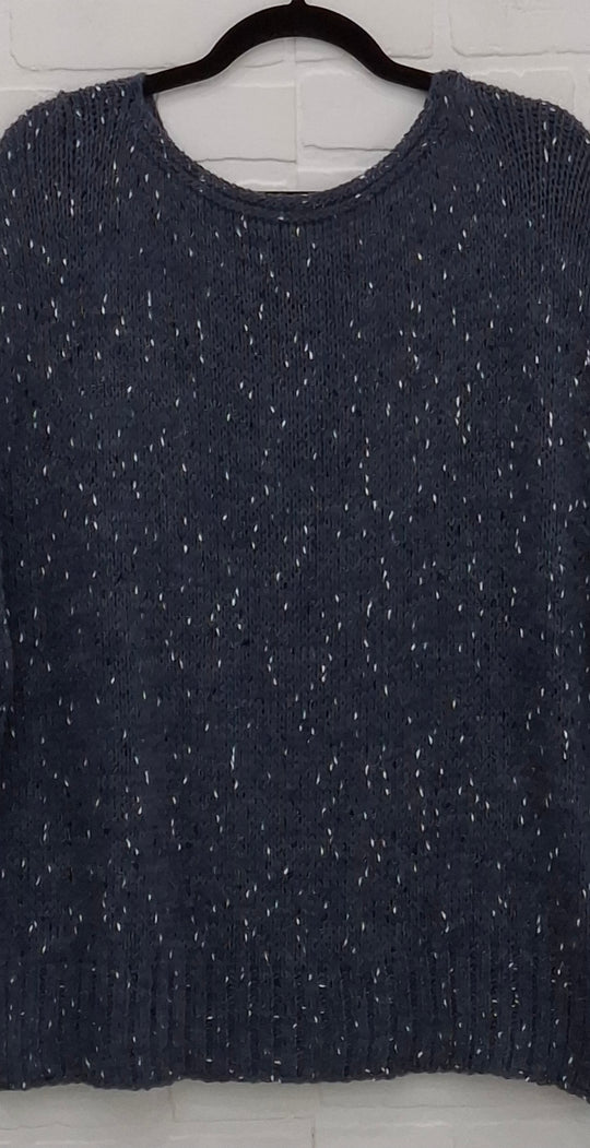 Senza Speckled Boat Neck Sweater