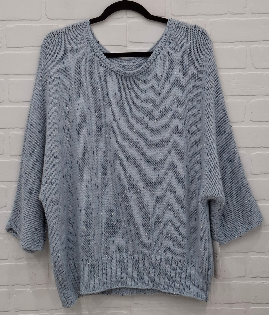 Senza Speckled Boat Neck Sweater