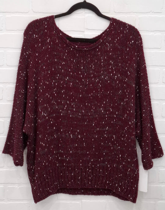 Senza Speckled Boat Neck Sweater