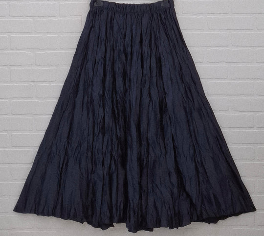 Crinkle Texture Maxi Skirt