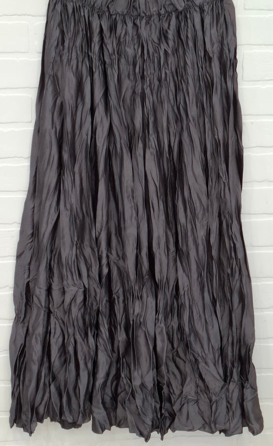 Crinkle Texture Maxi Skirt