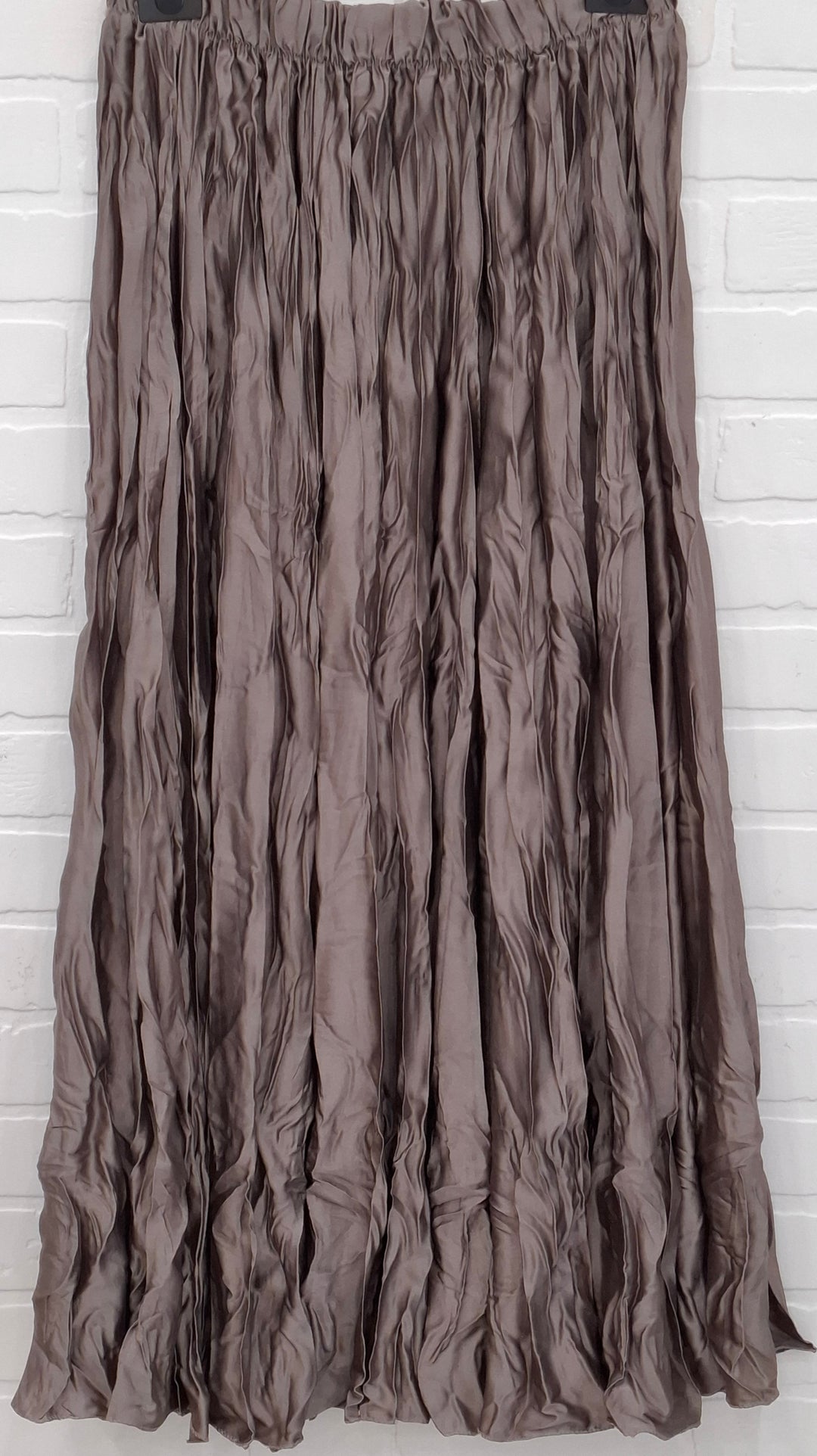 Crinkle Texture Maxi Skirt