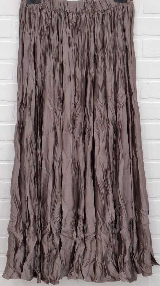 Crinkle Texture Maxi Skirt