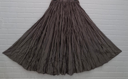Crinkle Texture Maxi Skirt