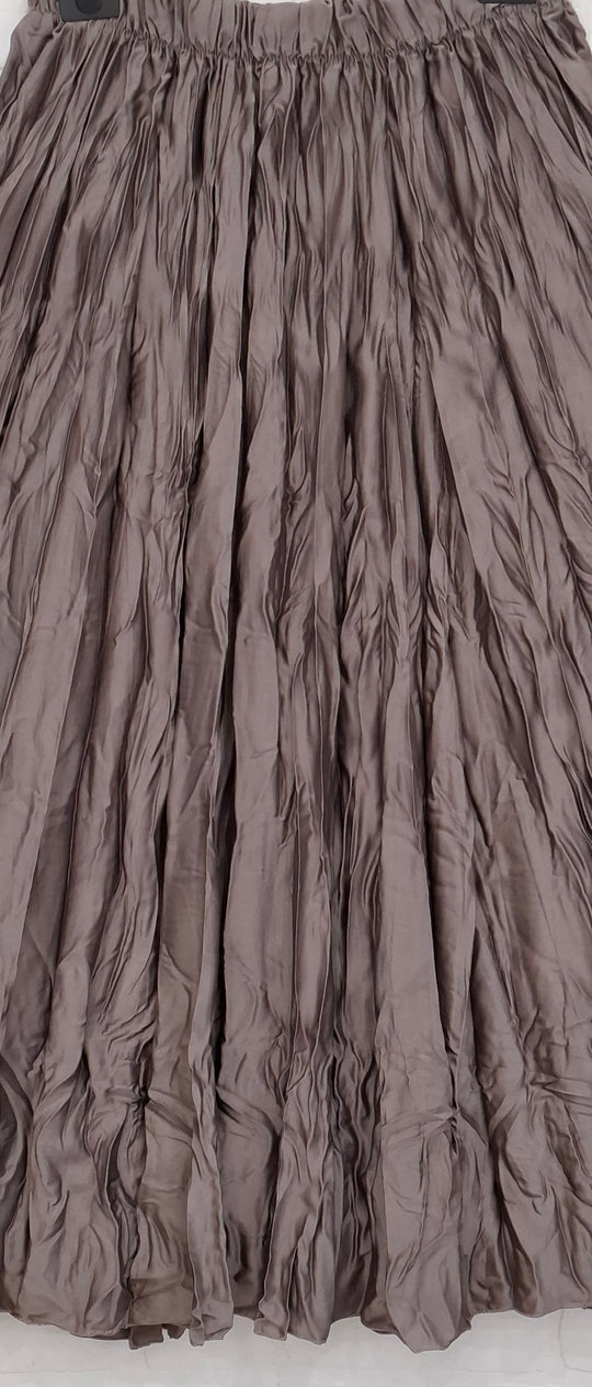 Crinkle Texture Maxi Skirt
