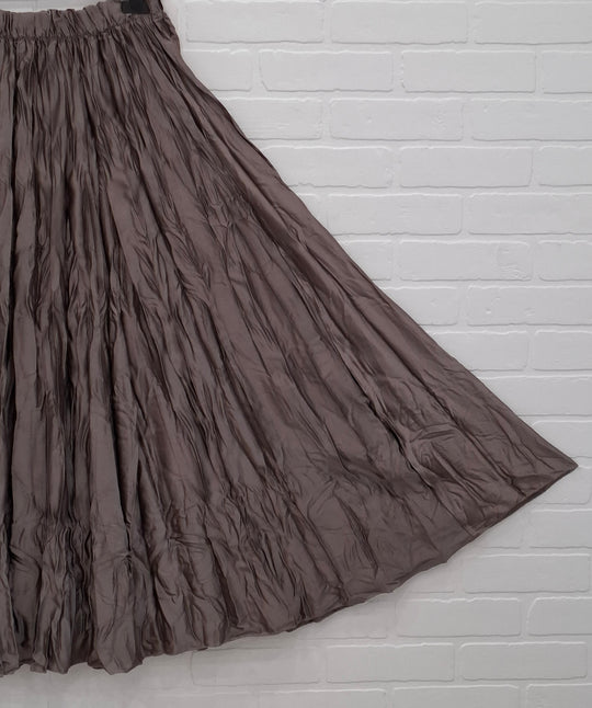 Crinkle Texture Maxi Skirt