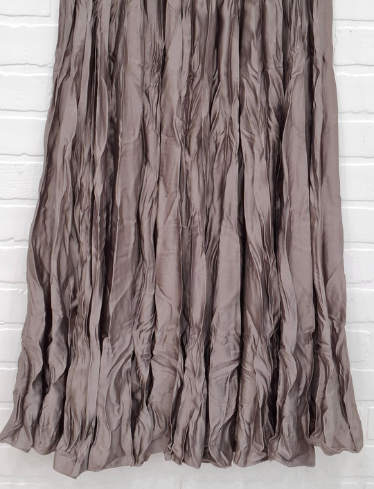Crinkle Texture Maxi Skirt